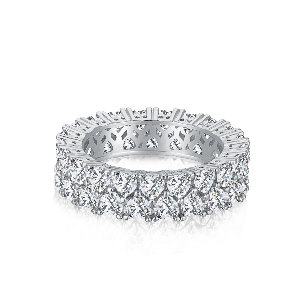 [ECHO ]Sparkling Full Heart Ring