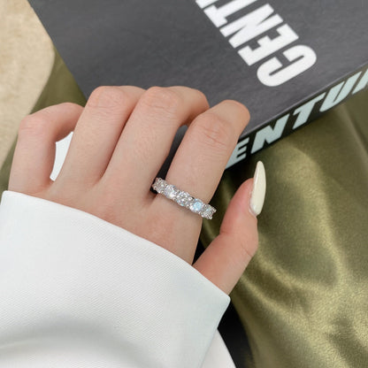 [ECHO ]Gorgeous Round Cut Tennis Ring