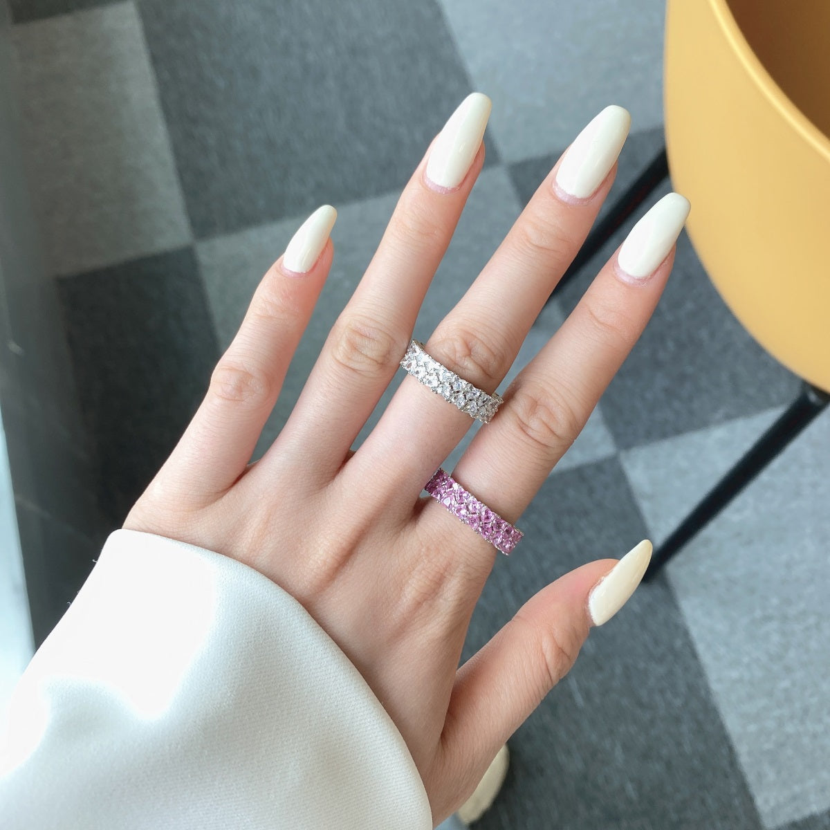 [ECHO ]Sparkling Full Heart Ring