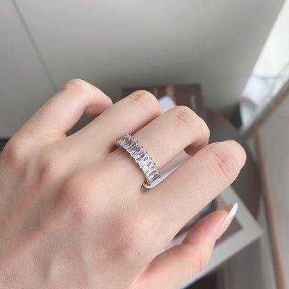 [ECHO ]Unique Colorful Radiant Cut RIng