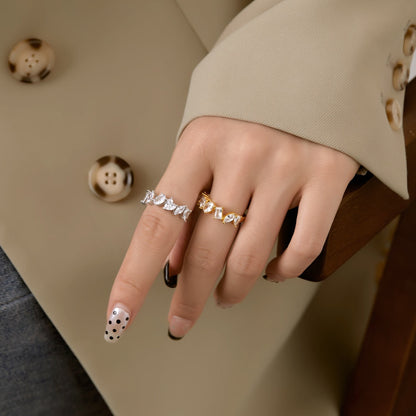 [ECHO ]Delicate Multi Cut Ring