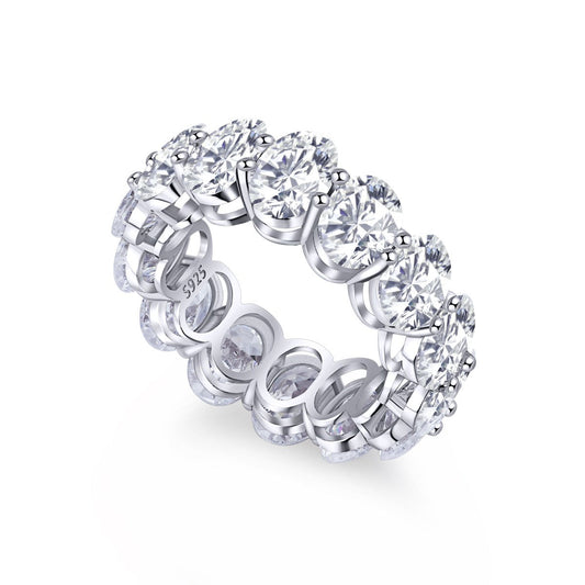 [ECHO ]Dainty Elongated Cushion Cut Tennis Ring