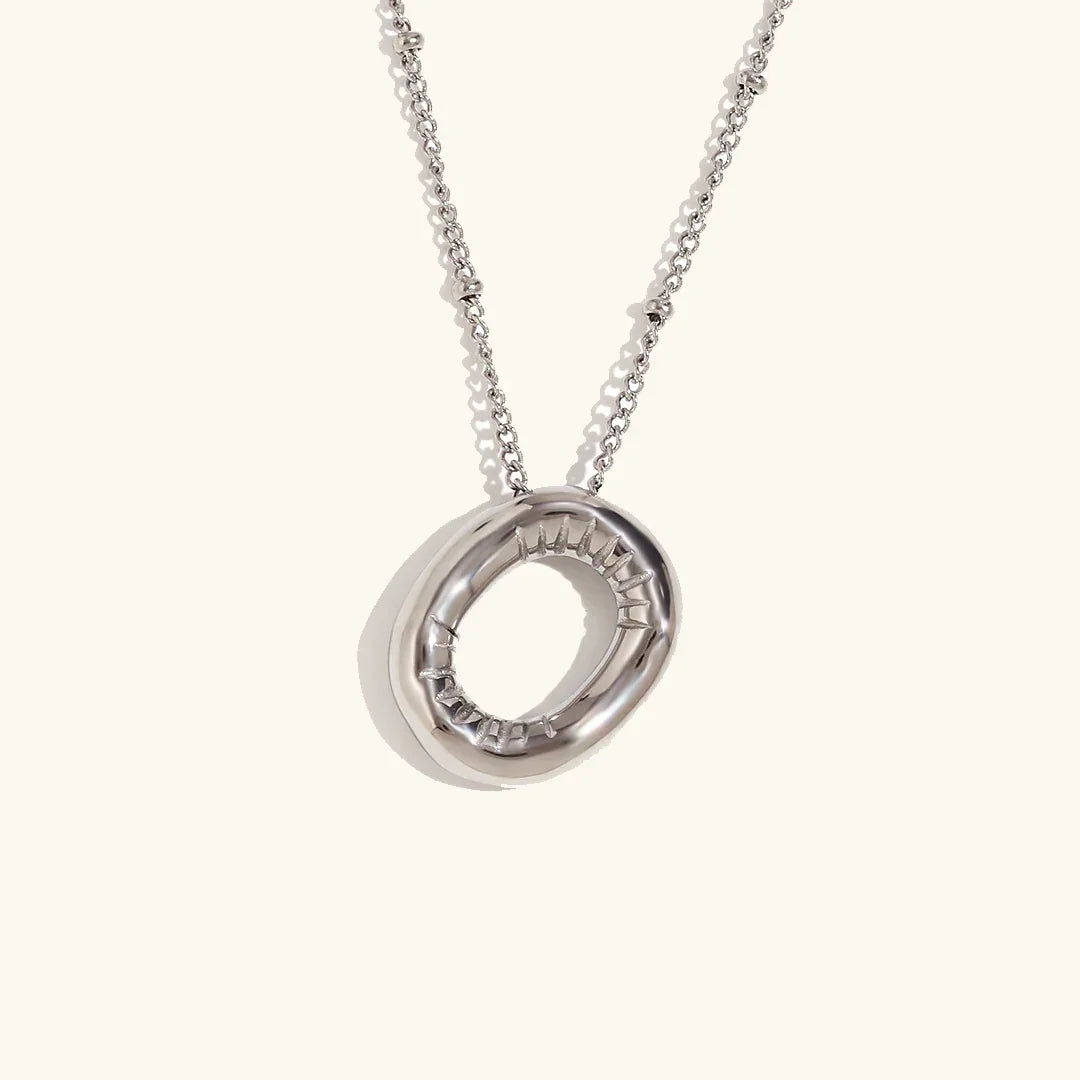 [Echo Fine]Balloon Gold Initial Necklace