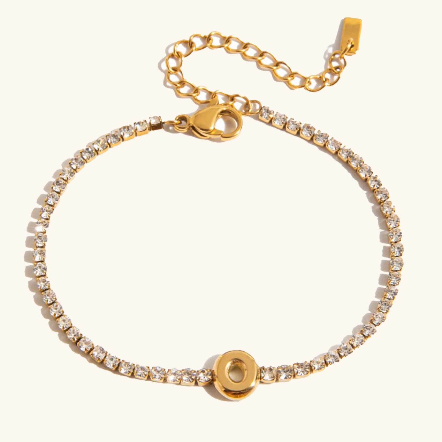 [Echo Fine]Avaria Bubble Letter Tennis Bracelet