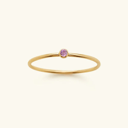 [Echo Fine]Amelia Birthstone Stacker Ring