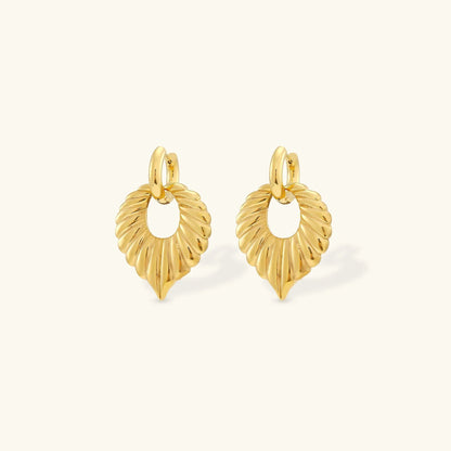[Echo Fine]Penelope Leaf Earrings