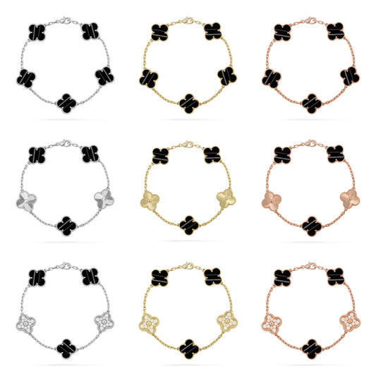 [ECHO ] CLOVER 5 MOTIF PULSAR STONE BRACELET COLLECTION