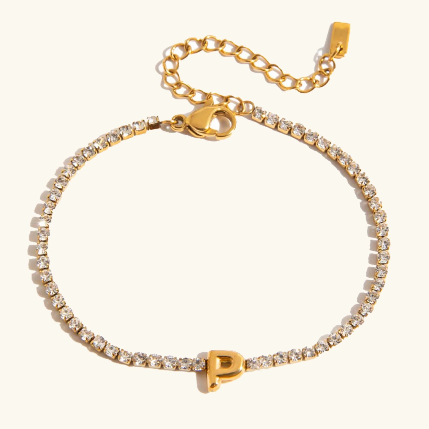 [Echo Fine]Avaria Bubble Letter Tennis Bracelet