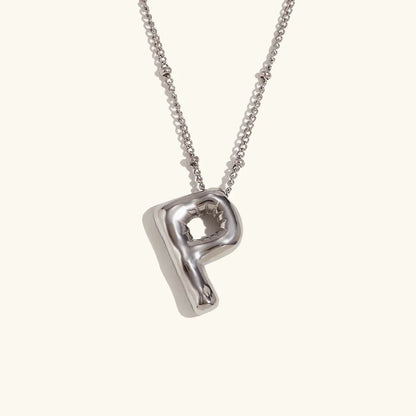 [Echo Fine]Balloon Gold Initial Necklace