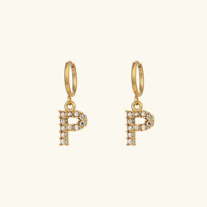 [Echo Fine]Wilhemina Initial Letter Earrings
