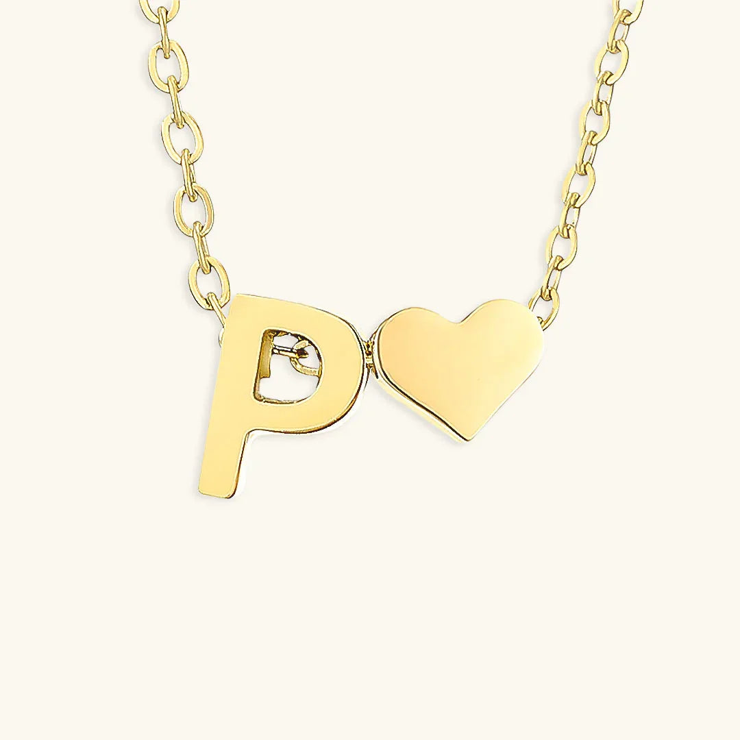 [Echo Fine]Ria Initial Letter Gold Necklace