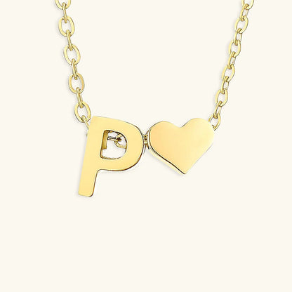 [Echo Fine]Ria Initial Letter Gold Necklace