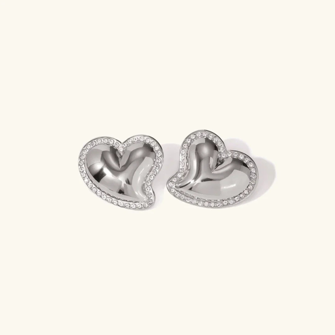 [Echo Fine]Holly Heart Gold Earrings