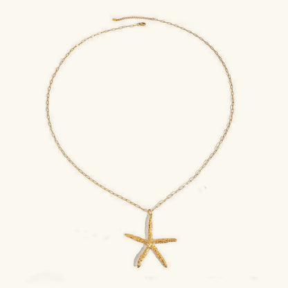 [Echo Fine]Claudia Gold Starfish Necklace