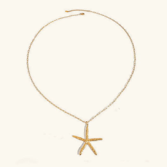 [Echo Fine]Claudia Gold Starfish Necklace