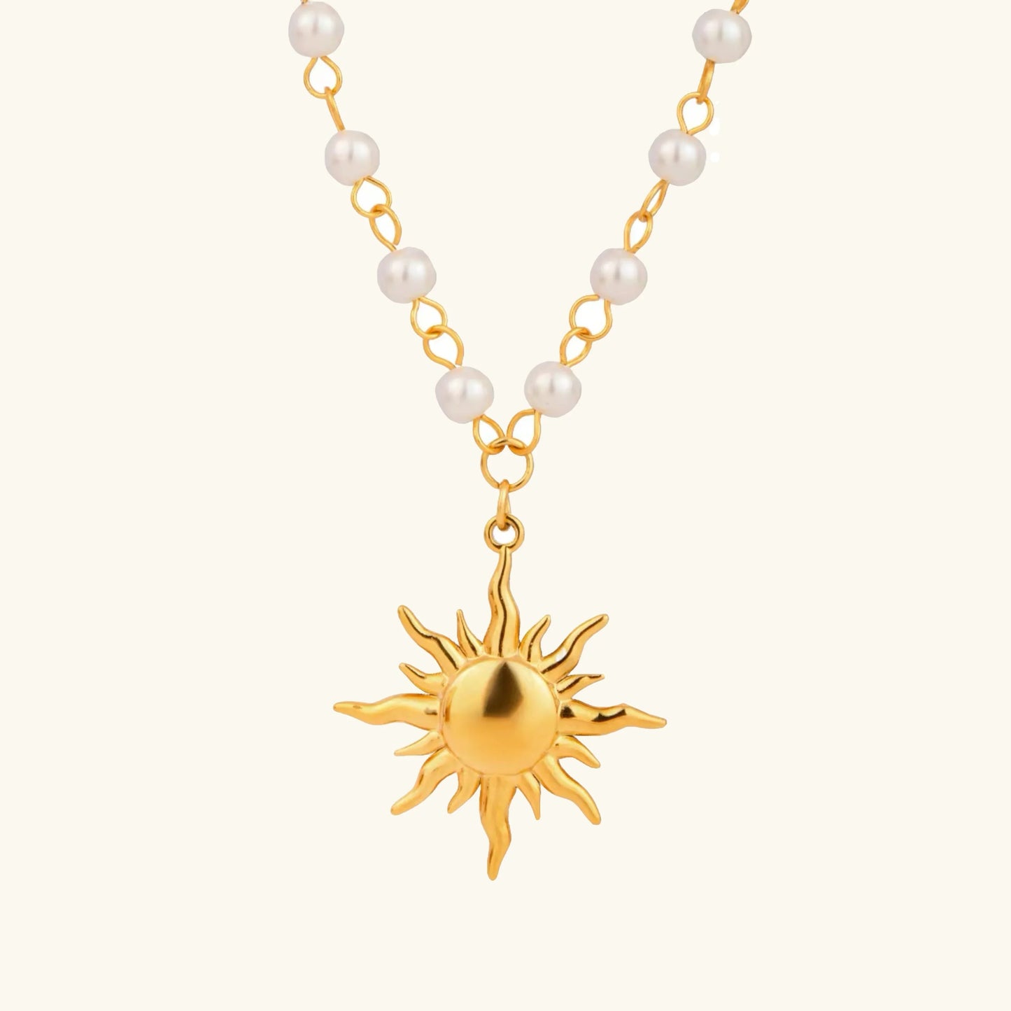 [Echo Fine]Apollo Sun Pearl Necklace