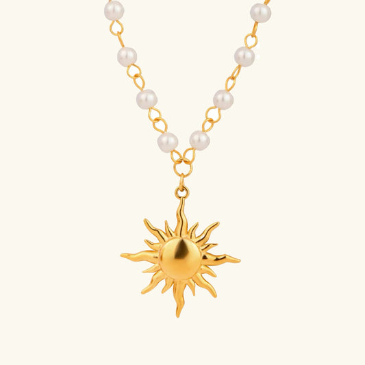 [Echo Fine]Apollo Sun Pearl Necklace