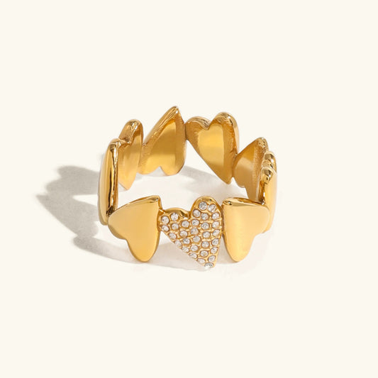 [Echo Fine]Ciel Diamond Hearts Ring