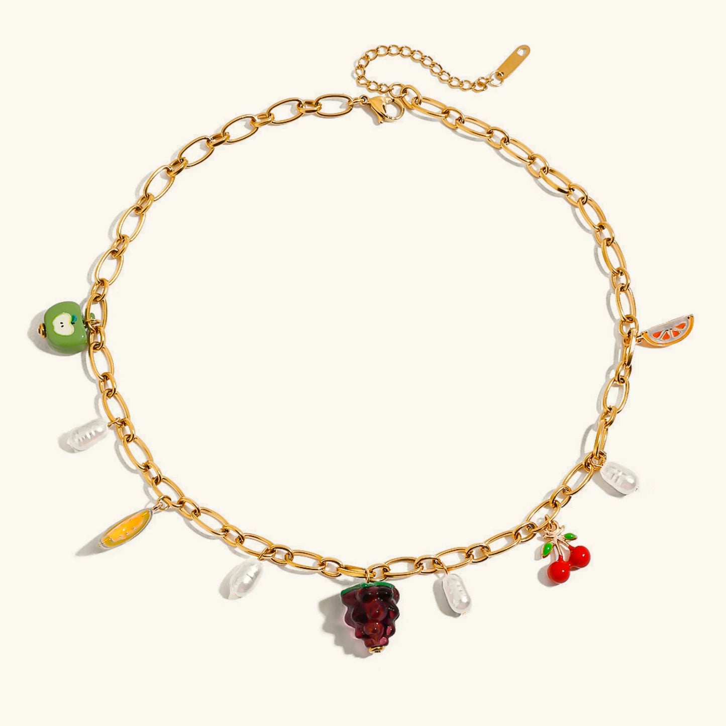 [Echo Fine]Michelle Fruit Charm Gold Necklace