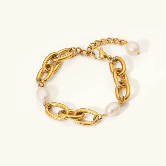 [Echo Fine]Ysabel Chunky Freshwater Pearl Bracelet