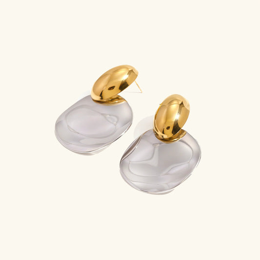 [Echo Fine]Destiny Chunky Gold Drop Earrings