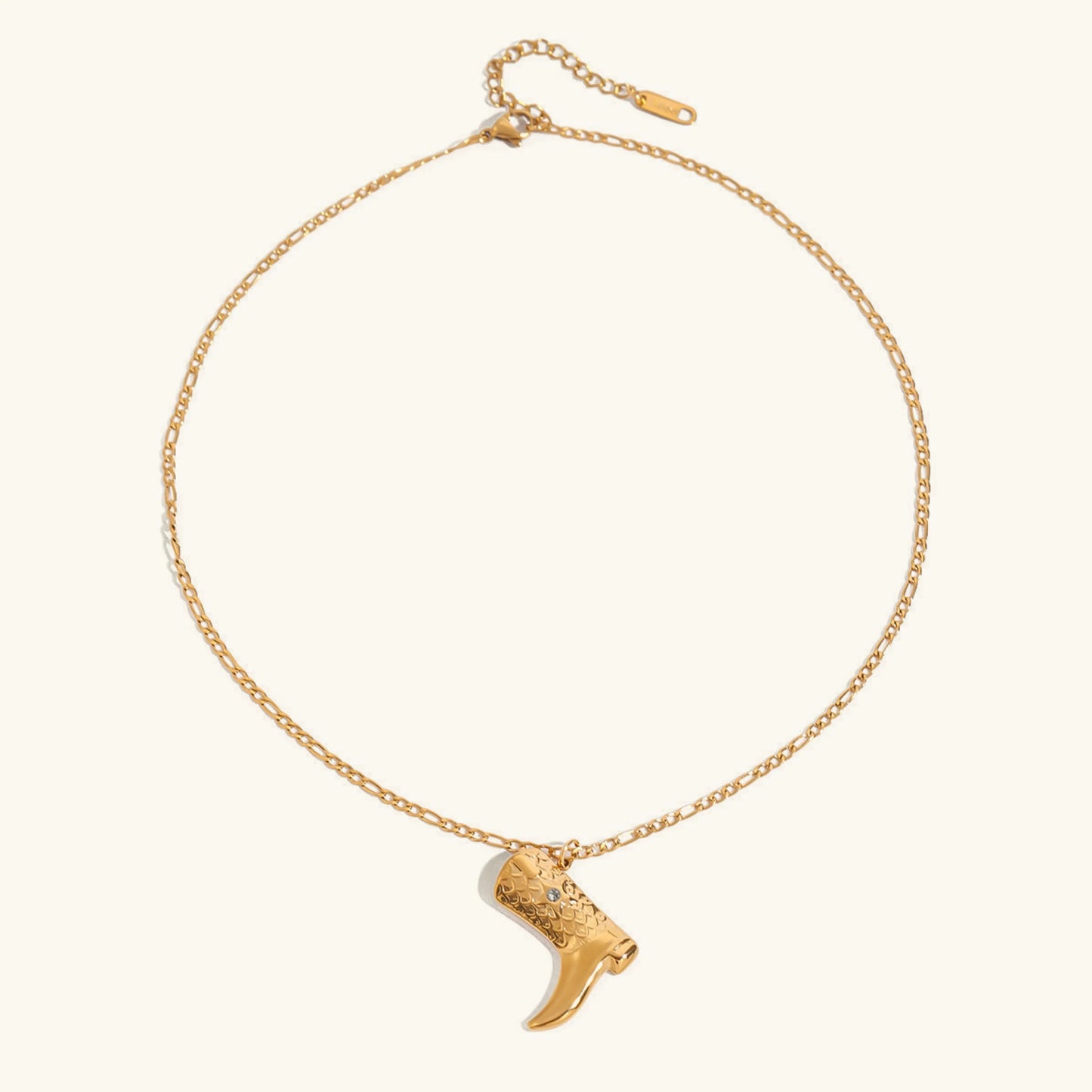 [Echo Fine]Makayla Gold Boot Pendant