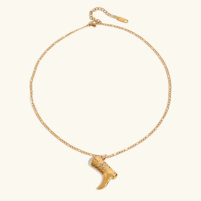 [Echo Fine]Makayla Gold Boot Pendant