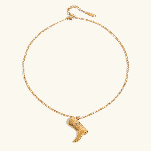 [Echo Fine]Makayla Gold Boot Pendant