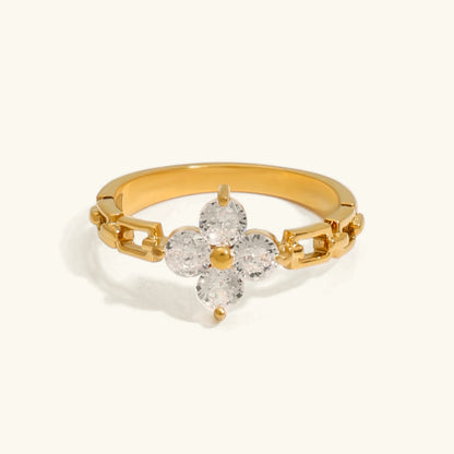 [Echo Fine]Clestine Diamond Petal Ring