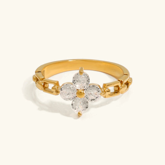 [Echo Fine]Clestine Diamond Petal Ring