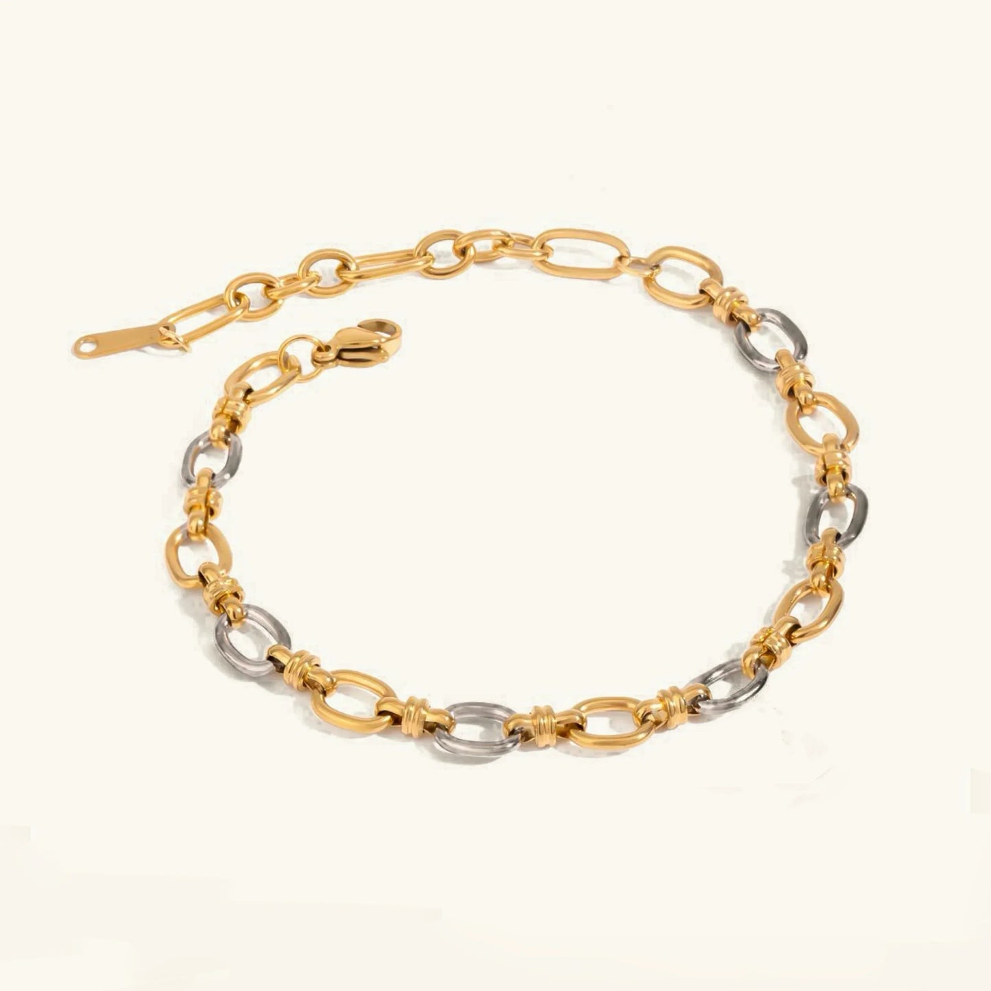 [Echo Fine]Addison Two Tone Gold Bracelet