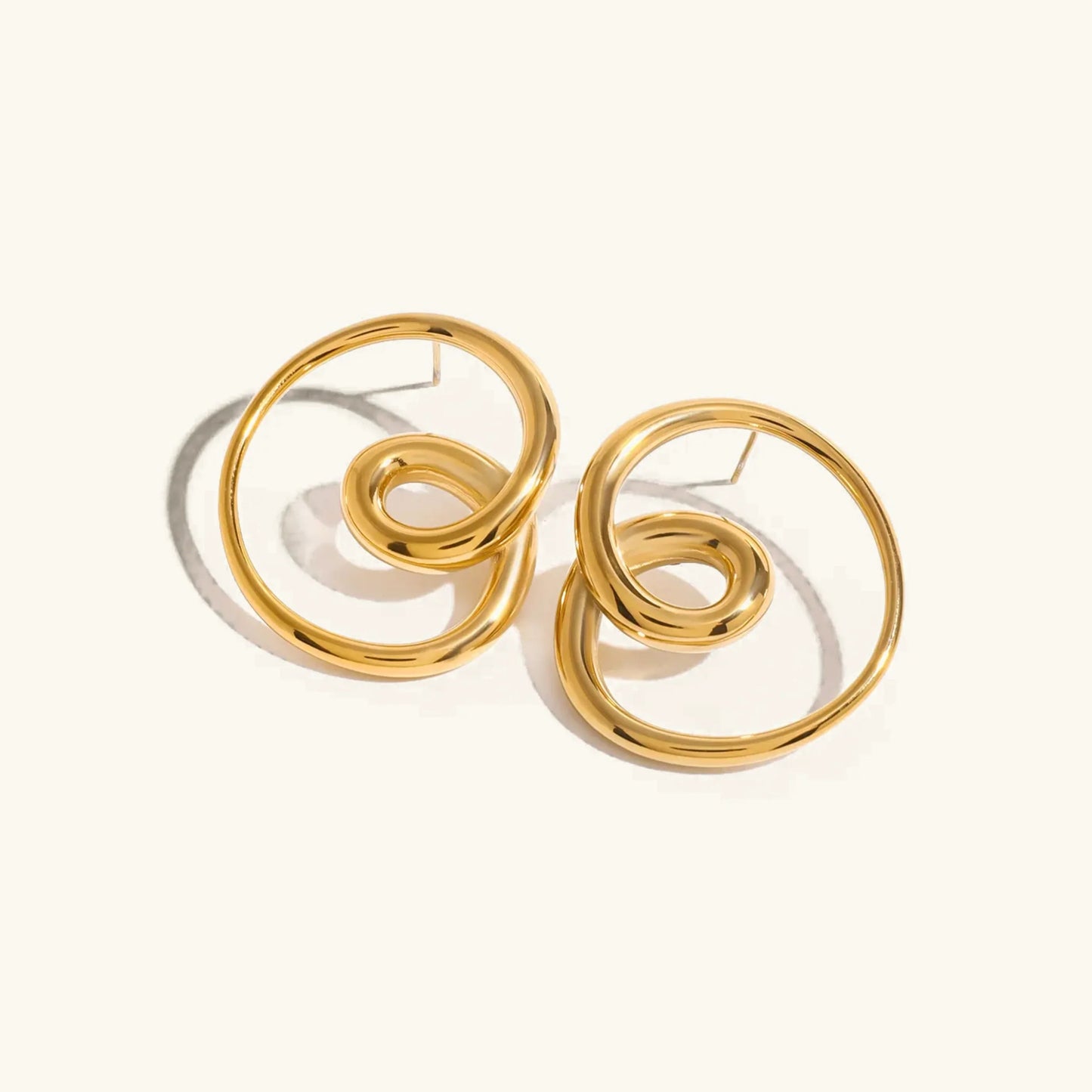 [Echo Fine]Angelique Golden Twist Earrings