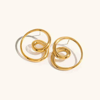 [Echo Fine]Angelique Golden Twist Earrings