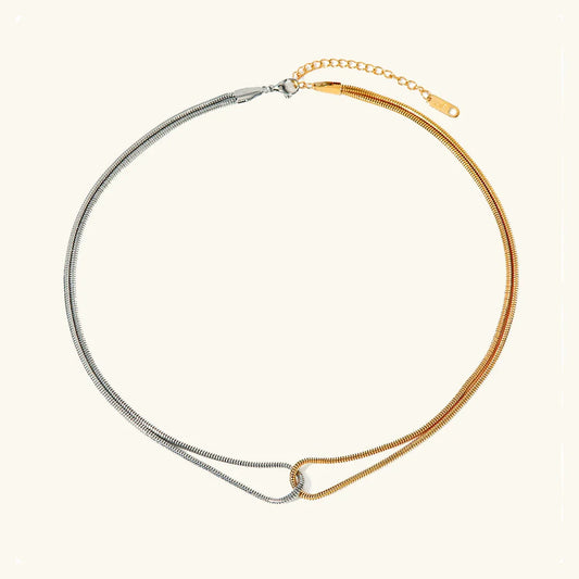 [Echo Fine]Talia Two Tone Necklace