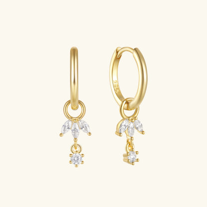 [Echo Fine]Brooke Removable Charm Hoops
