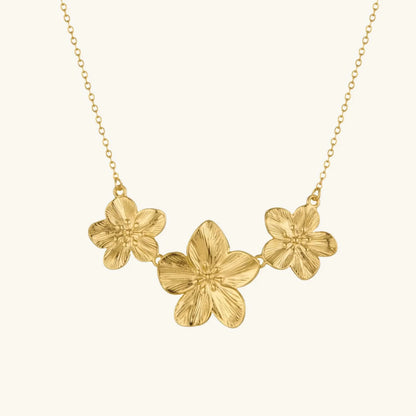[Echo Fine]Millie Gold Flower Necklace