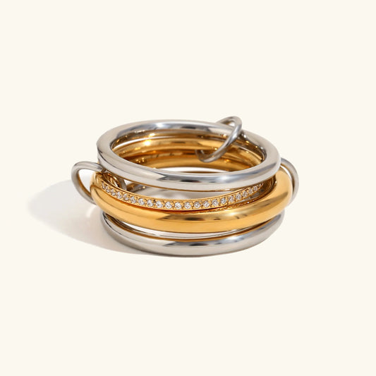 [Echo Fine]Stella Diamond Ring Stack