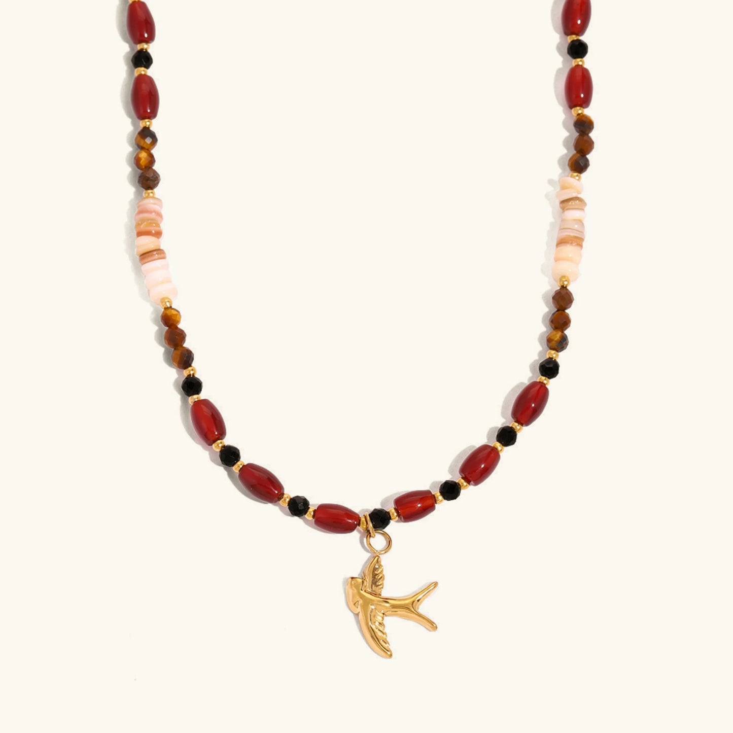 [Echo Fine]Sierra Tiger Eye Beads Necklace