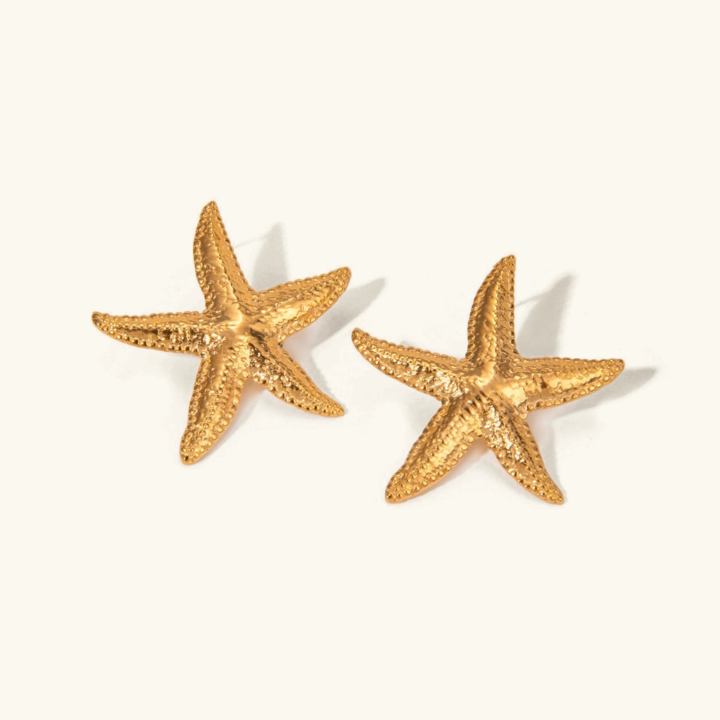 [Echo Fine]Serene Gold Starfish Earrings