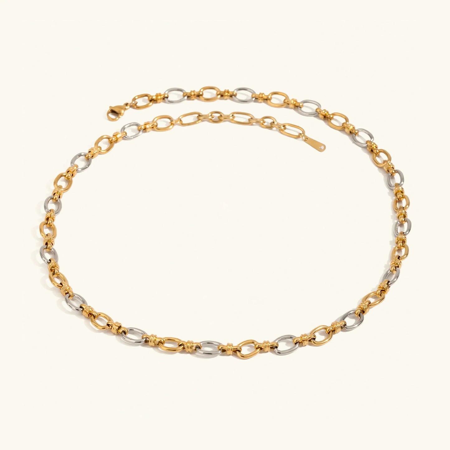 [Echo Fine]Addison Two Tone Gold Necklace