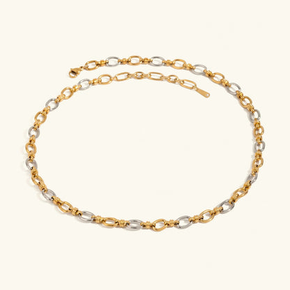 [Echo Fine]Addison Two Tone Gold Necklace