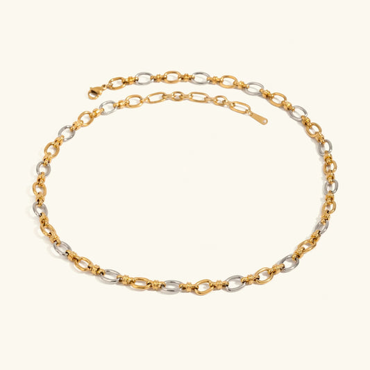[Echo Fine]Addison Two Tone Gold Necklace