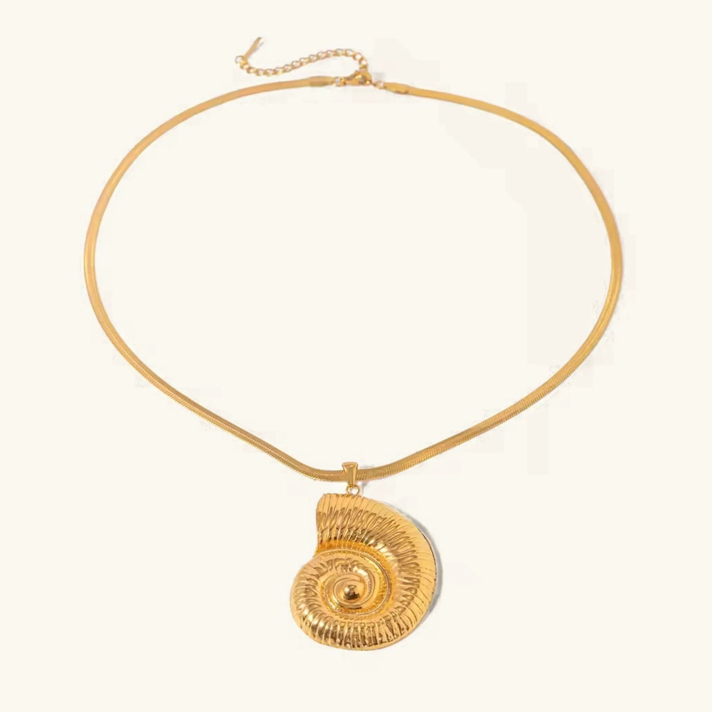 [Echo Fine]Cascadia Nautilus Gold Necklace