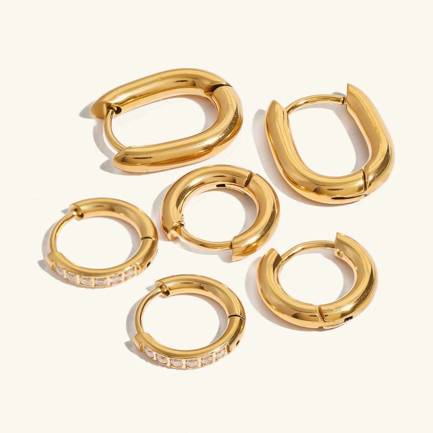 [Echo Fine]Florielle Staple Hoops Bundle