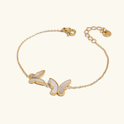 [Echo Fine]Blaire Butterfly Pearl Bracelet