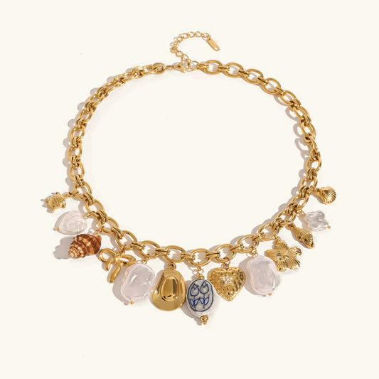 [Echo Fine]Wavecrest Ocean-Inspired Necklace