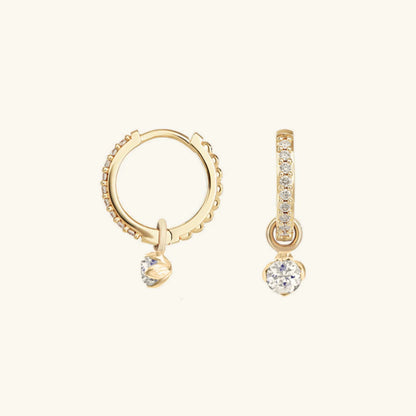 [Echo Fine]Blake Reversible Diamond Hoops