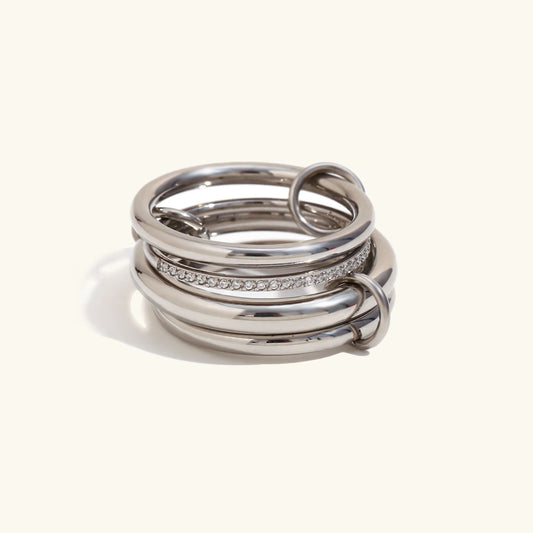 [Echo Fine]Emmanuelle Diamond Ring Stack