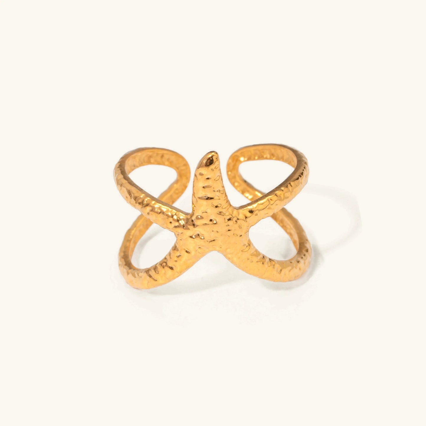 [Echo Fine]Aurelie Gold Starfish Ring