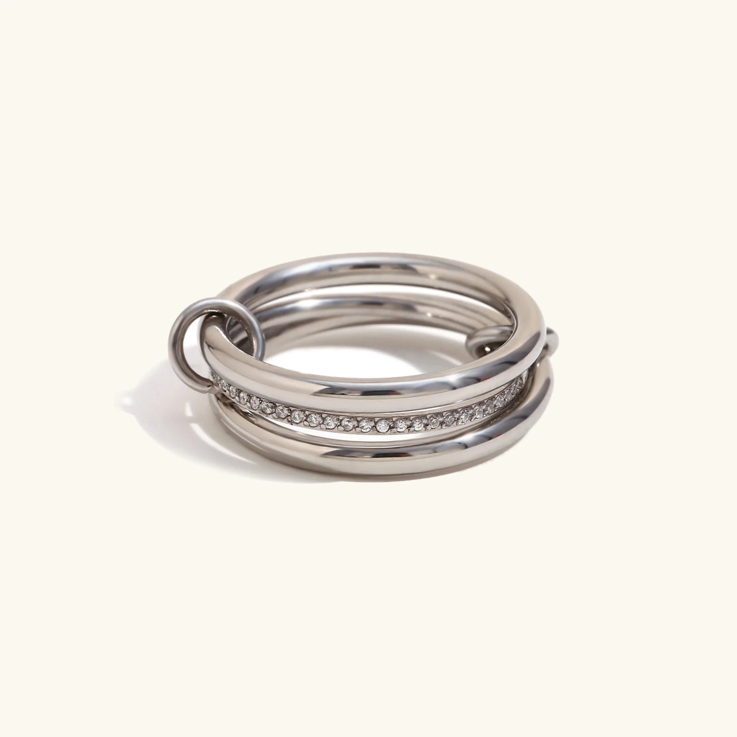 [Echo Fine]Evadne Diamond Ring Stack